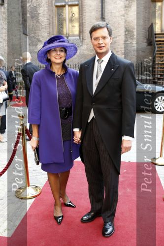 Den Haag 16 september 2008
Prinsjesdag 2008 op het binnenhof. 
Jan Peter Balkenende met zijn vrouw Bianca Balkenende