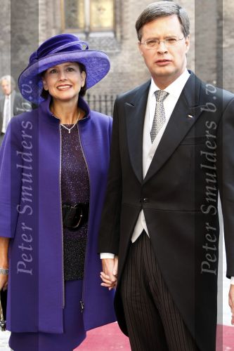Den Haag 16 september 2008
Prinsjesdag 2008 op het binnenhof. 
Jan Peter Balkenende met zijn vrouw Bianca Balkenende