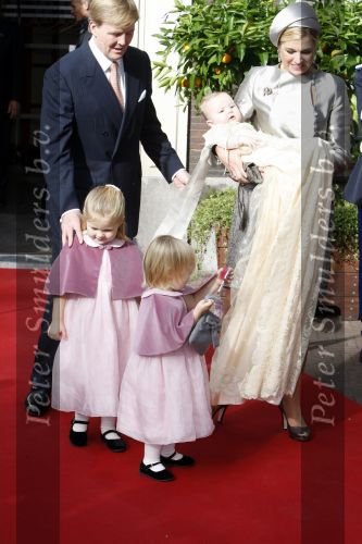 Den Haag 20 oktober 2007
Doop prinses Ariane. Prins Willem Alexander Maxima Ariana Alexia en Amalia.