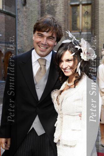 Den Haag 19 september 2007
Prinsjesdag op het binnenhof met de ministers en staatssecretaressen met hoedjes Camiel Eurlings met vrouw