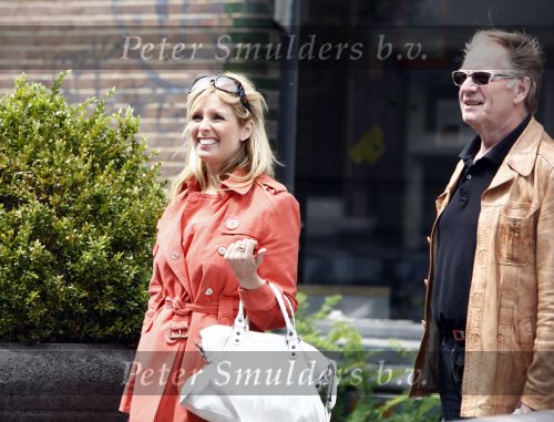 Amsterdam 18 juni 2008
Hans Dulfer en Candy Dulfer  samen aan het winkelen op de cornelis schuytstraat.