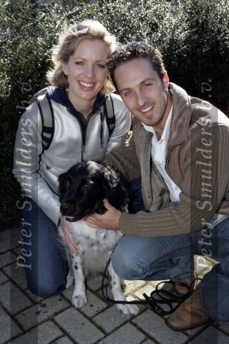 Ouderkerk aan de Amstel 3 oktober 2005
Halsband van blinde geleide honden.
 Christoph Haddad  met vriendin
Peter Smulders bv