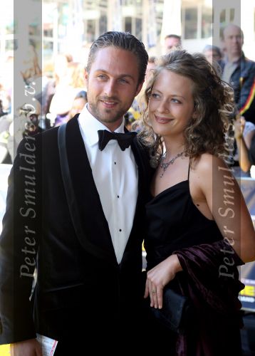 Utrecht, 9 September 2006
Beatrixhal. Permiere musical THE WIZ
Christopher Haddad met vriendin
Foto Peter Smulders BV