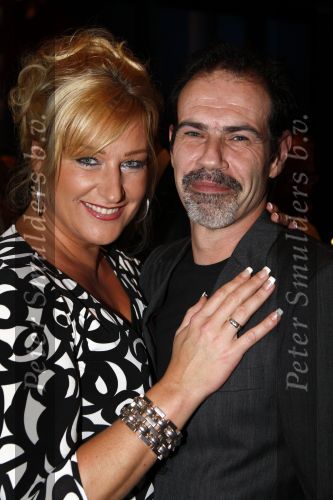 Zaandam 8 oktober 2007
Premiere Fame in schouwburg zaantheater. Christine v d Horst met verloofde/vriend