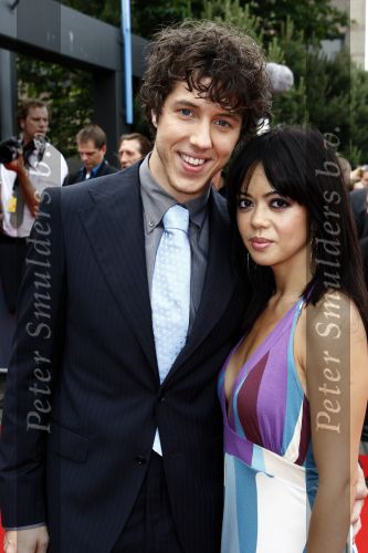 Hilversum 2 juni 2008
Uitreiking musical awards in studio 22. 
Cystine Carreon met nieuwe vriend William Spaaij