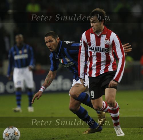Eindhoven, 12 December 2007
Champions League wedstrijd PSV-Internationale Milan, eindstand 0-1 Seizoen 2007/2008
Danko Lazovic