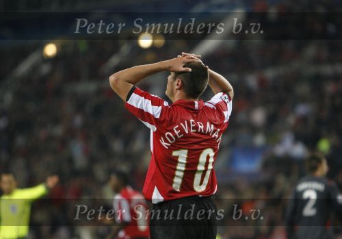 Eindhoven, 19 September 2007 Seizoen 2007/2008 
Eerste wedstrijd Champions League PSV-CSKA Moskou, eindstand 2-1
Danny Koevermans na een bijna doelpunt