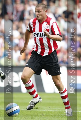 Eindhoven, 23 September 2007 Seizoen 2007/2008 Kompetitewedstrijd PSV-Feyenoord, eindstand 4-0
Danny Koevermans