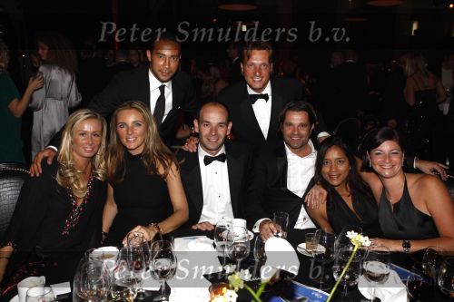 Amsterdam 14 oktober 2008
JFK gala in de passengers terminal. Pascal Zantman met vriendin David Bijlsma met  vrouw en Danny Landzaat met vrouw
Peter Smulders bv