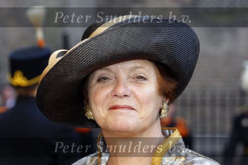 Den Haag 19 september 2007
Prinsjesdag op het binnenhof met de ministers en staatssecretaressen met hoedjes Ella Vogelaar