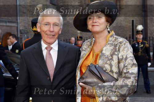 Den Haag 19 september 2007
Prinsjesdag op het binnenhof . Ella Vogelaar met man
