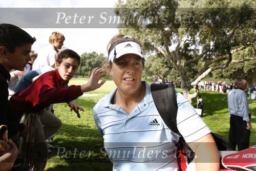4 November 2007 Valderrama Golfclub ( Spanje )
Finaledag Volvo Masters Seizoen 2007
Caddy Fanny Sunesson van Henrik Stenson