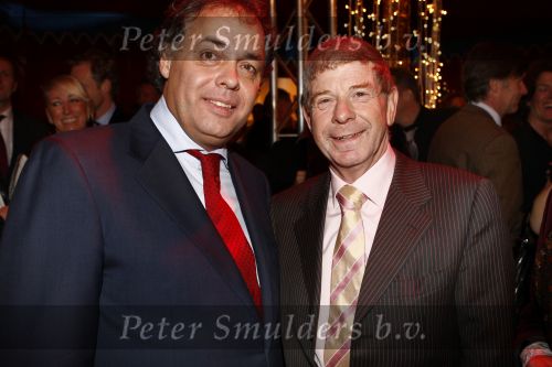 18 December 2008 Kerst/Nieuwjaarsborrel Princess
Frits Barend met Aad Ouborg
Foto Peter Smulders BV Eindhoven