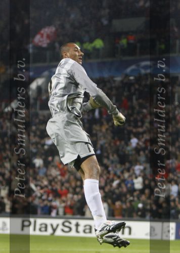 Eindhoven, 19 September 2007 Seizoen 2007/2008 
Eerste wedstrijd Champions League PSV-CSKA Moskou, eindstand 2-1 Een blije doelman Gomes