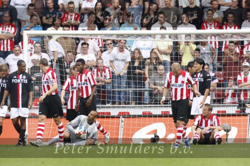 Eindhoven, 23 September 2007 Seizoen 2007/2008 Kompetitewedstrijd PSV-Feyenoord, eindstand 4-0
Gomes  Michael Mols