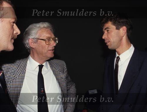 Amsterdam, 14 December 1991
Herman Kuiphof in gesprek met Michiel Schapers en Jack v d Voorn
Foto Peter Smulders BV