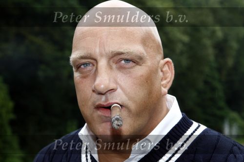 Hilversum 12 augustus 2008
 Herman den Blijker met sigaar bij presentatie RTL in ksteel de hoge vuursche.
