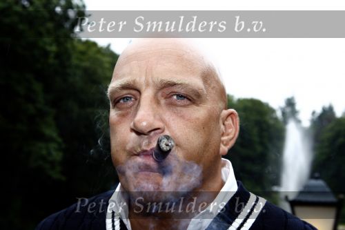 Hilversum 12 augustus 2008
 Herman den Blijker met sigaar bij presentatie RTL in ksteel de hoge vuursche.