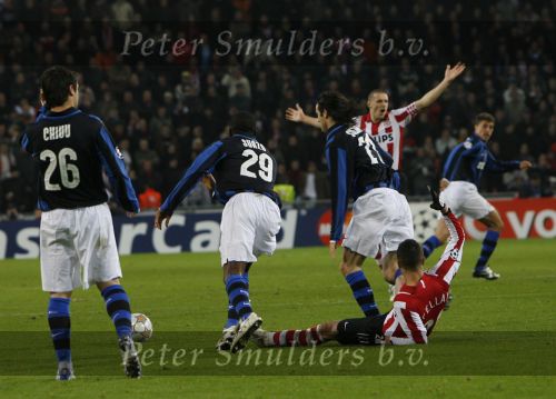 Eindhoven, 12 December 2007
Champions League wedstrijd PSV-Internationale Milan, eindstand 0-1 Seizoen 2007/2008
Ibrahim Afellay
