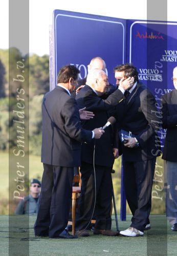 4 November 2007 Valderrama Golfclub ( Spanje )
Finaledag Volvo Masters Seizoen 2007
Eigenaar van Golfbaan Valderrama Patino Sr. met zijn zoon en opvolger Felipe Ortiz Patino