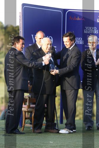 4 November 2007 Valderrama Golfclub ( Spanje )
Finaledag Volvo Masters Seizoen 2007
Eigenaar van Golfbaan Valderrama Patino Sr. met zijn zoon en opvolger Felipe Ortiz Patino