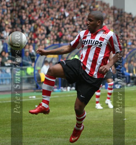 Arnhem, 20 April 2008 Kompetitiewedstrijd Vitesse-PSV, eindstand 0-1 Seizoen 2007/2008
Jefferson Farfan