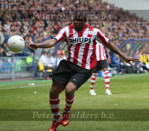 Arnhem, 20 April 2008 Kompetitiewedstrijd Vitesse-PSV, eindstand 0-1 Seizoen 2007/2008
Jefferson Farfan