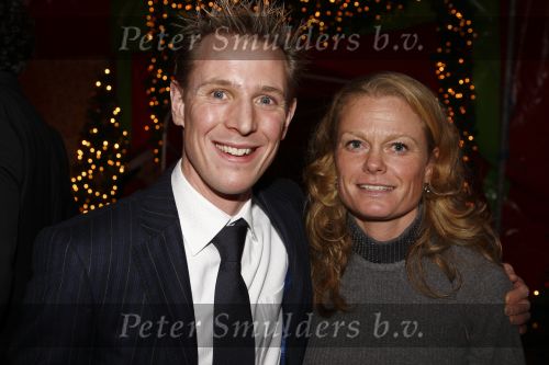 18 December 2008 Kerst/Nieuwjaarsborrel Princess
Jochem Uytdehaage met vriendin
Foto Peter Smulders BV Eindhoven