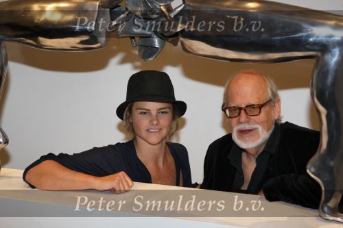 Amsterdam, 15 November 2008
Opening Expositie van Judith Wiersma
Judith met Rob Houwer
Foto Peter Smulders BV