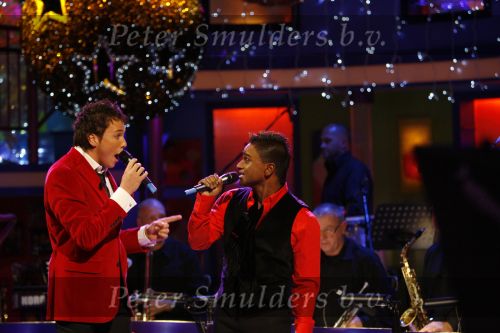 Hilversum 18 december 2006
Singing with the stars bij life & cooking. Karl Noten en Jamai
