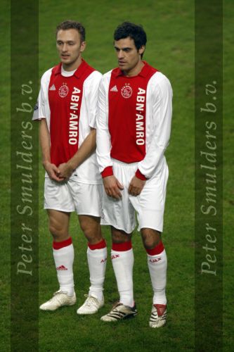 Amsterdam, 30 Januari 2008 Kompetitiewedstrijd AJAX-PSV, eindstand 0-2
Seizoen 2007/2008
Twee oud-PSV ers Kenneth Perez en Dennis Rommedahl