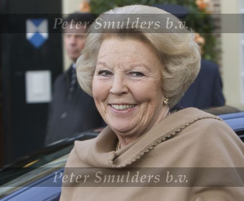 Apeldoorn 2 November 2008 Op paleis het Loo is vandaag de jongste zoon van Prins Bernhard en Prinses Annette gedoopt 
Op de foto Koningin Beatrix