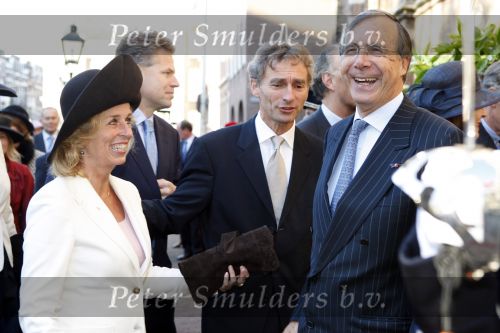 Den Haag 20 oktober 2007
Doop prinses Ariane . Laurens Jan Brinkhorst met Paul Rosemuller en zijn vrouw
