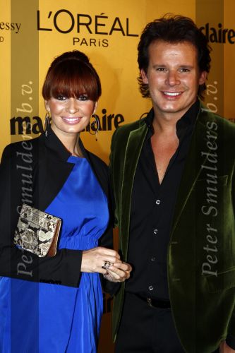 Amsterdam 13 november 2008
Uitreiking van de prix de la mode in het stedelijk museum. 
Leontine Borsato met Leco v Zadelhoff