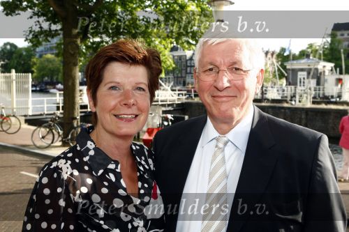 Amsterdam 16 juli 2008
Premiere Bolshoi Ballet in Carre. 
Joop Daalmeijer met Maartje v Weegen