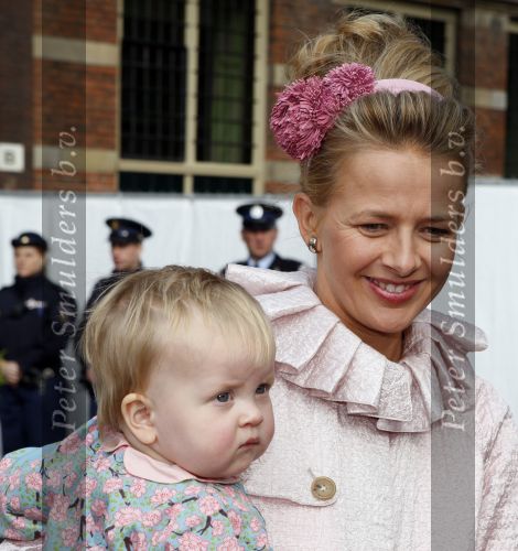 Den Haag 20 oktober 2007
Mabel Wisse Smit Prins Friso en hun dochters Luana en Zaria bij de doop van prinses Ariane.