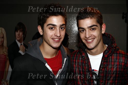 Amsterdam 9 decembe  2008 Jasper en Marius Gottlieb bij de premiere van High school musical.
Peter Smulders bv