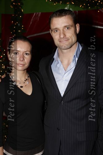 18 December 2008 Kerst/Nieuwjaarsborrel Princess
Mark Huizinga met zijn partner
Foto Peter Smulders BV Eindhoven