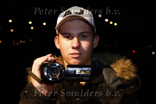 Den Haag 22 oktober 2008
Mark Vurens met videocamera in den Haag.
Peter Smulders bv