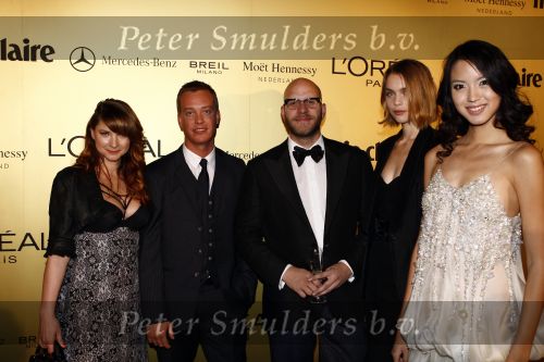 Amsterdam 13 november 2008
Prix de la mode in het stedelijk museum. Marlies Deckers Claes Iversen James Veenhof Kim Noorda en Miss World Zilin Zhang
Peter Smulders bv