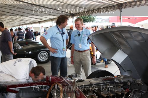 Le Mans, 12 Juli 2008
Le Mans Classic 2008
TV verslaggever/Programmamaker Martin Utberg van Topspeed TV in gesprek met Gijs v Lennep