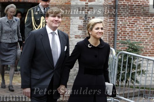 Wassenaar 3 april 2008
Herdenkingsdienst soldaat van oranje Erik Hazelhoff  in kerk wassenaar. Maxima en Prins Willem Alexander
Peter Smulders bv
