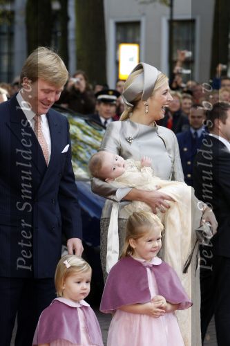 Den Haag 20 oktober 2007
Doop prinses Ariane. Prins Willem Alexander Maxima Ariana Alexia en Amalia.