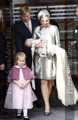 Den Haag 20 oktober 2007
Doop prinses Ariane. Prins Willem Alexander Maxima Ariana Alexia en Amalia.