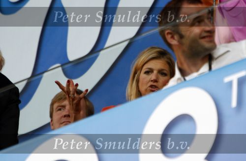 Basel 21 juni 2008
Prins Willem Alexander en Maxima bij nederland Rusland op de EK 2008 in Oostenrijk en Zwitserland.