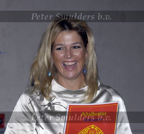 Alkmaar 28 oktober 2008 
Prinses Maxima in het Stedelijk Museum in Alkmaar. 
Peter Smulders bv