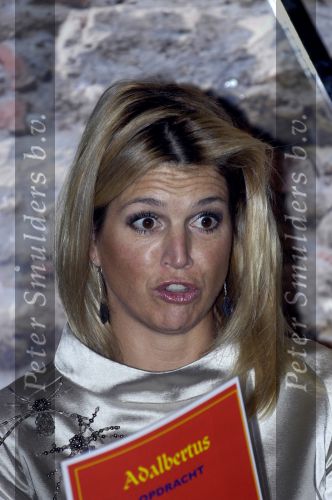 Alkmaar 28 oktober 2008 
Prinses Maxima in het Stedelijk Museum in Alkmaar. 
Peter Smulders bv