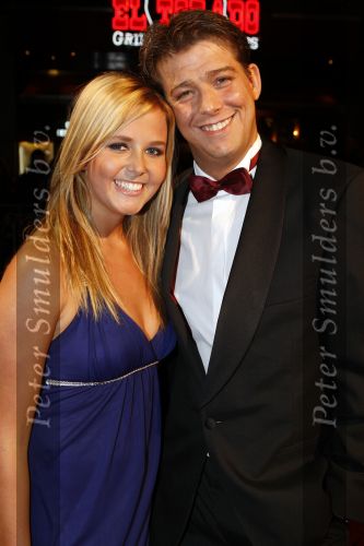 Amsterdam 19 november 2007
Premiere van de scheepsjongens van de bontekoe in tuschinski.  Monique Smit met Aloys Buys