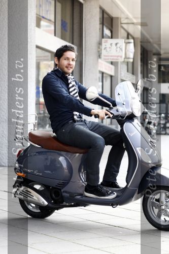 Amsterdam 23 april 2008
Percy op zijn vespa scooter.
Peter Smulders bv