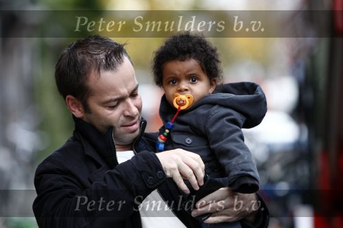 Amsterdam 22 oktober 2008
Peter v d Vorst met zijn zoontje.
Peter Smulders bv